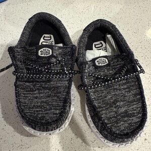 HeyDude Wally toddler kids Black Shoes